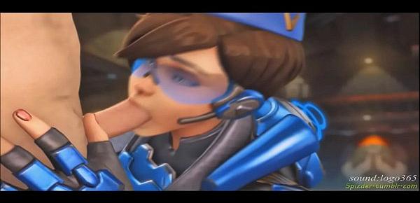  Tracer from overwatch getting fucked hardcore lastest clips of 2018 (HD)